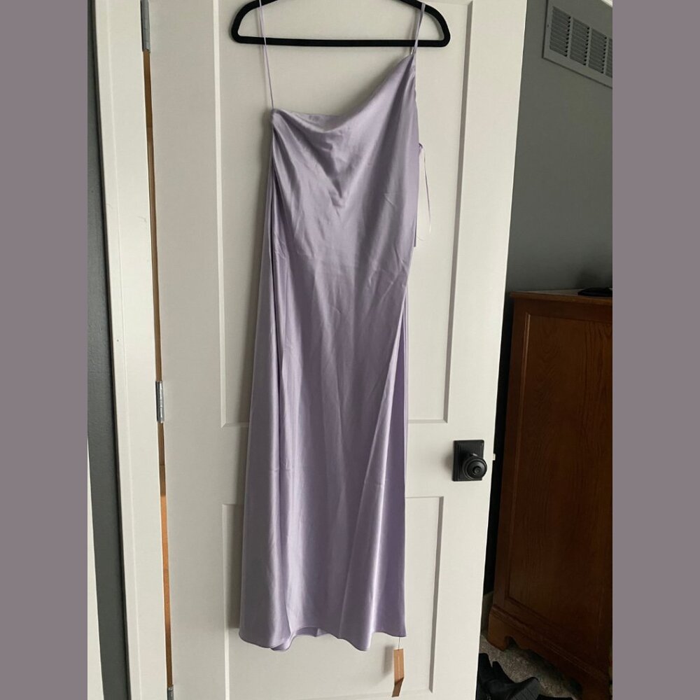 Reformation Olesia Satin Dress (Aura) (NWT)